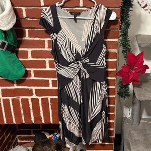 BCBGMaxAzria Monochrome Striped Dress